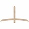 Ekena Millwork Bellingham Smooth Timber Gable Bracket, Douglas Fir, 60"W x 32"H x 1 1/2"D x 3 1/2"F, 13/12 Pitch GBW060X32X0204BEL00SDF - alternate 1